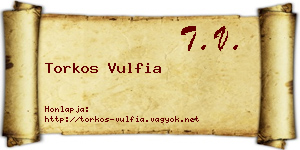 Torkos Vulfia névjegykártya